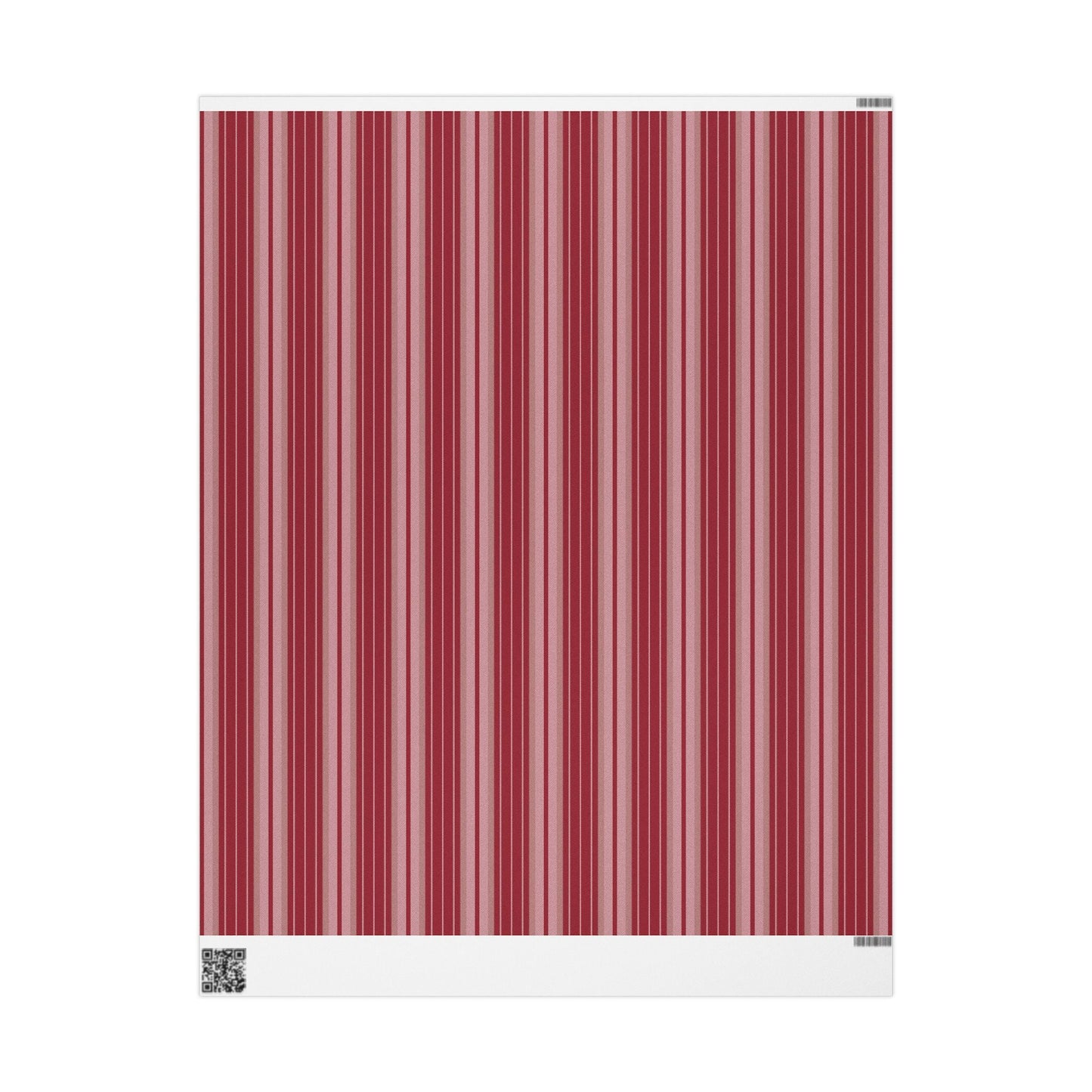 Gift Wrap | Maroon & White | Stripe