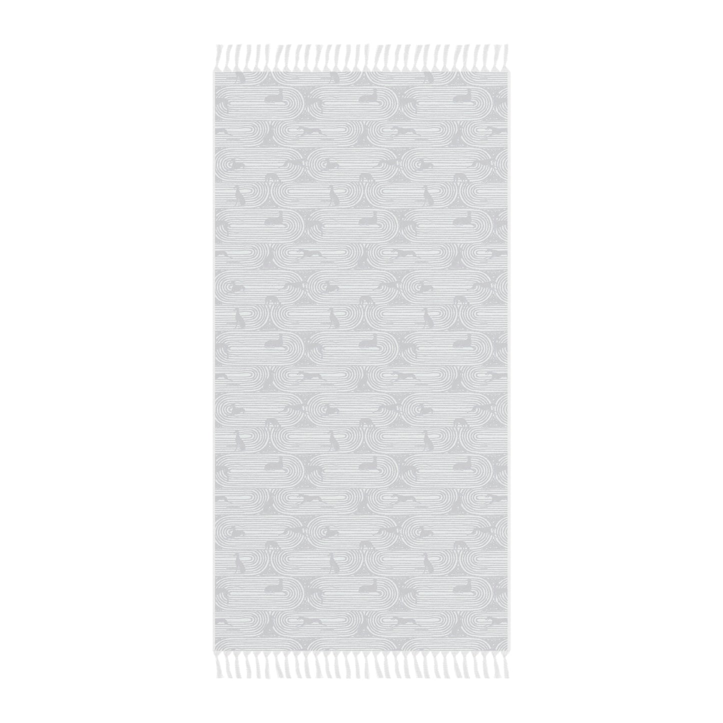 Boho Beach Towel | Greyhounds | Green Track