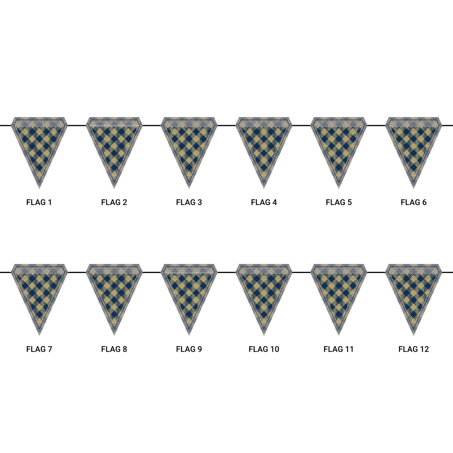 Flag Garland | Atlanta, Georgia | Gingham