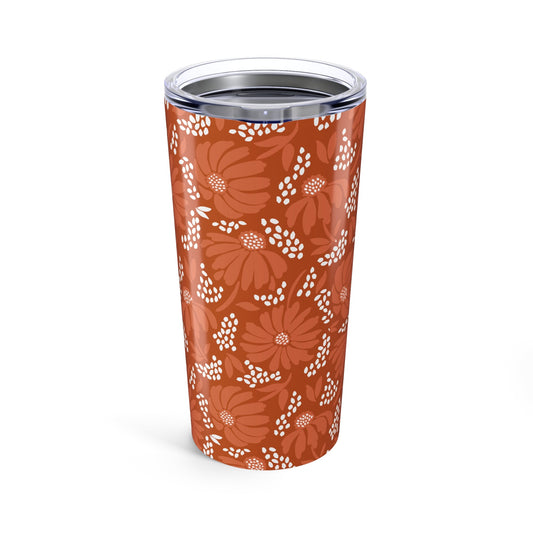 Tumbler | Dark Orange & White | Bellis