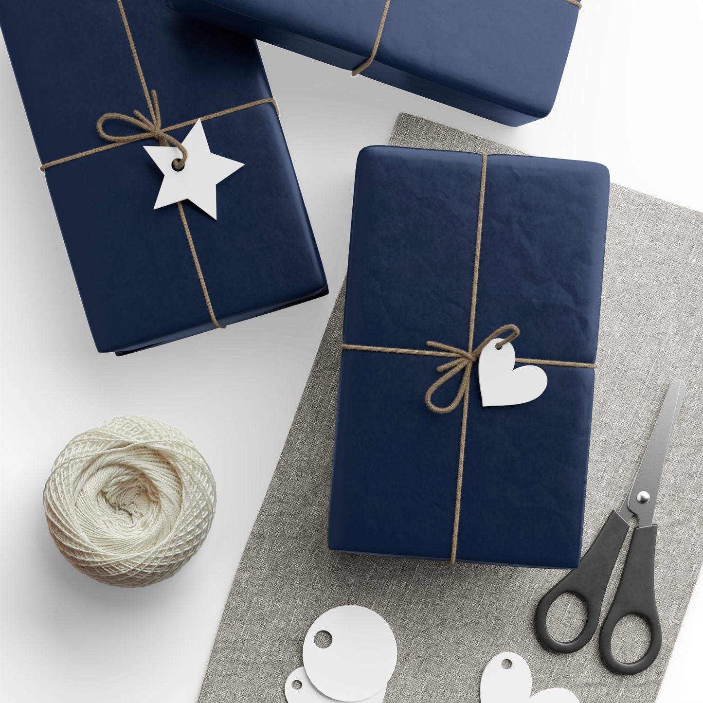 Gift Wrap | Orange & Blue | Dark