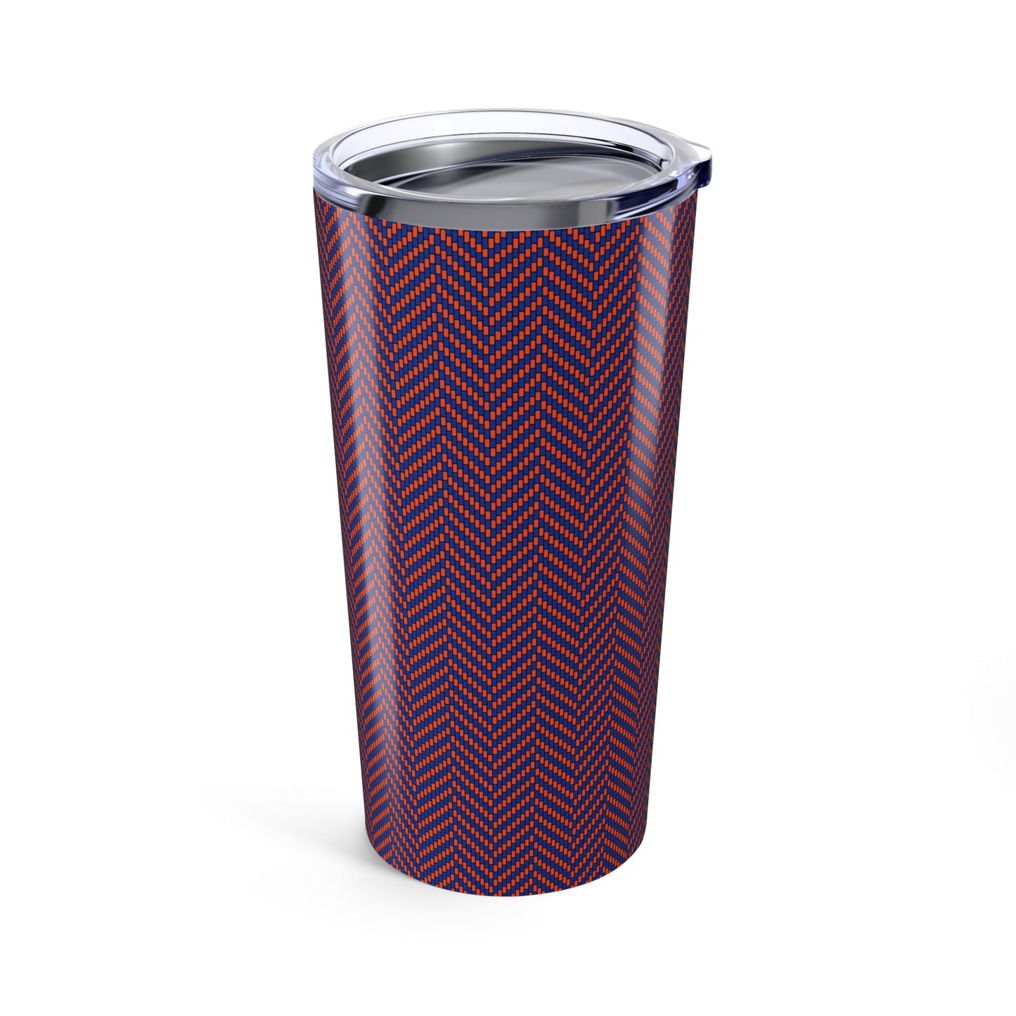 Tumbler | Bright Blue & Orange | Herringbone