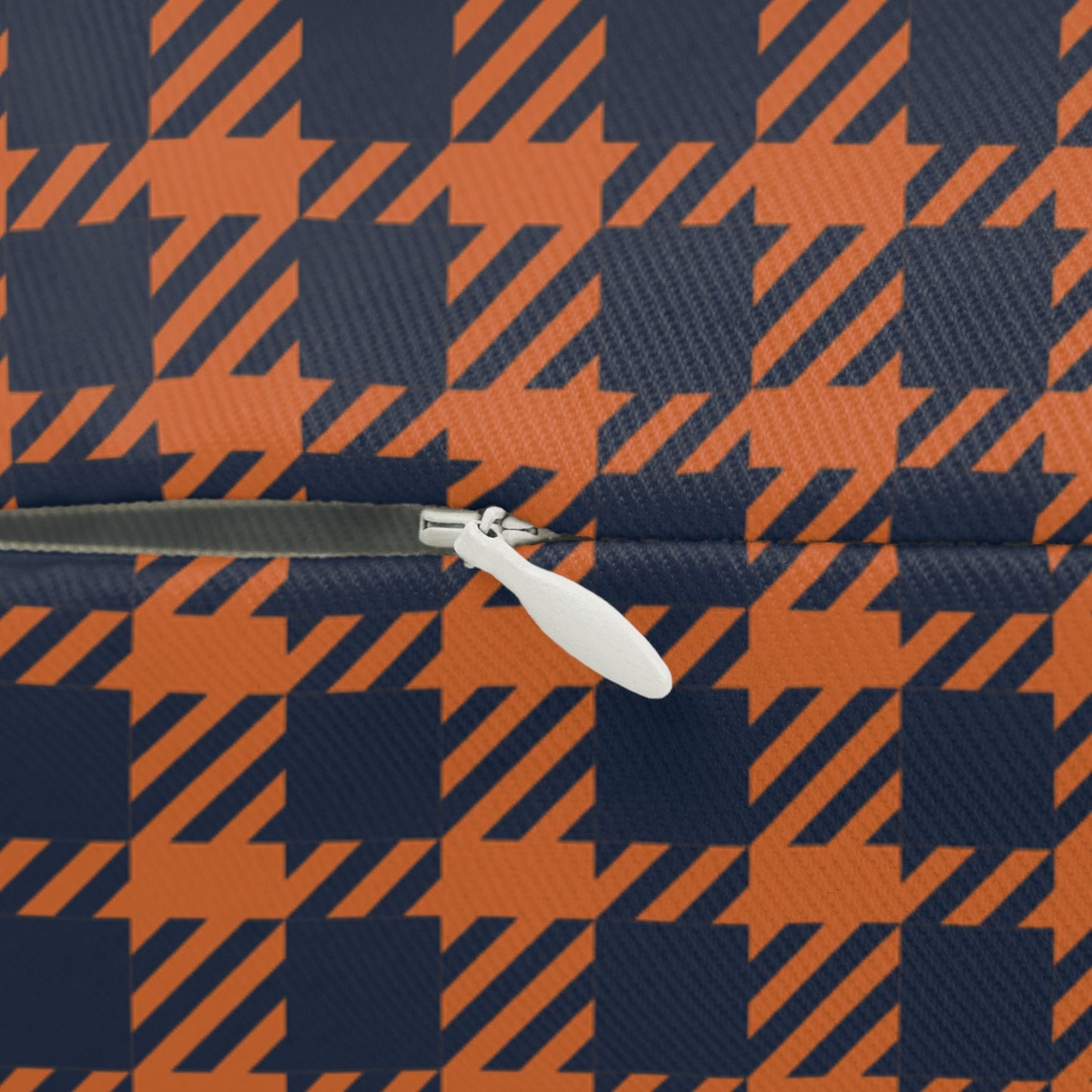 Pillow | Orange & Blue | Tweed