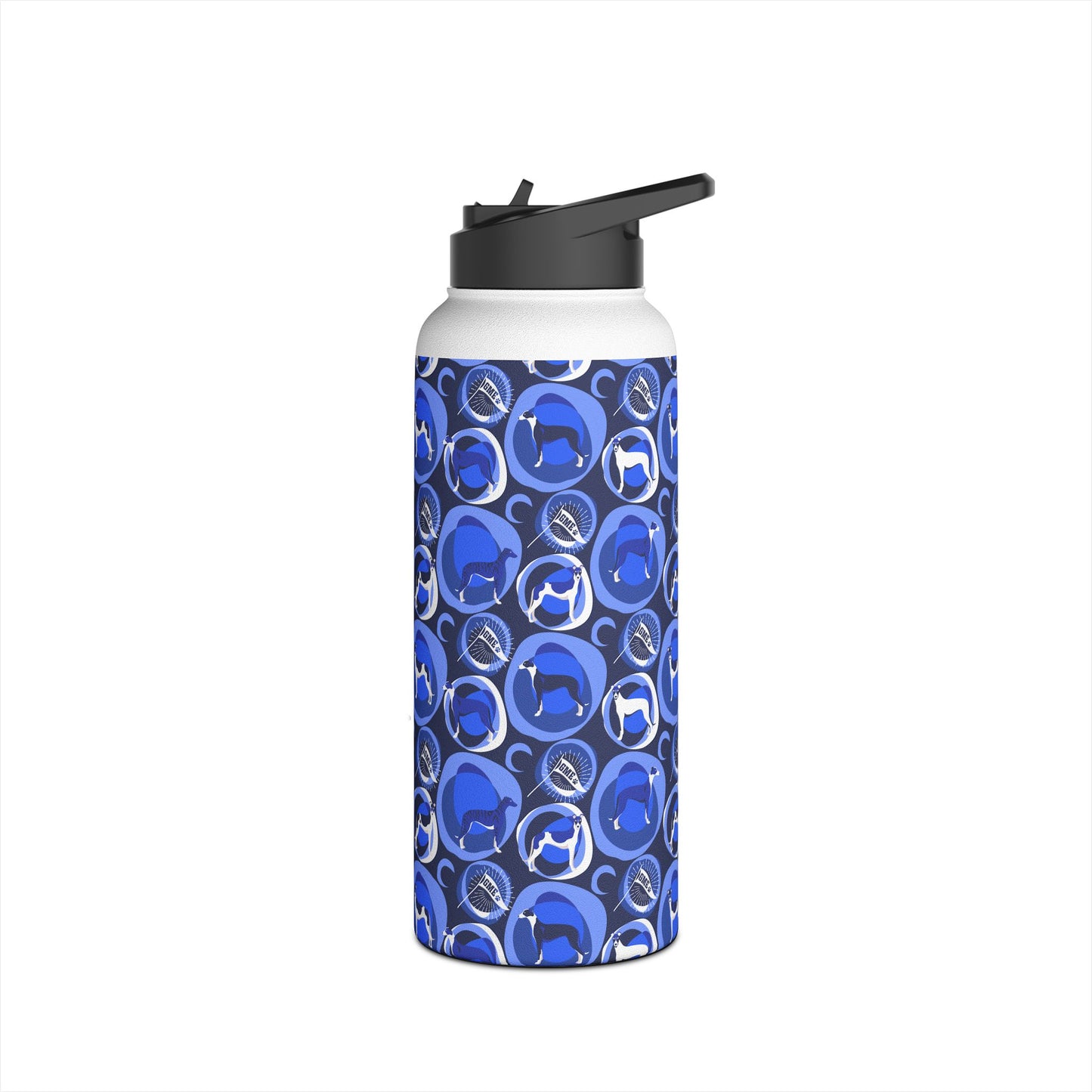 Insulated Water Bottle | Greyhounds | Blue Bubbles