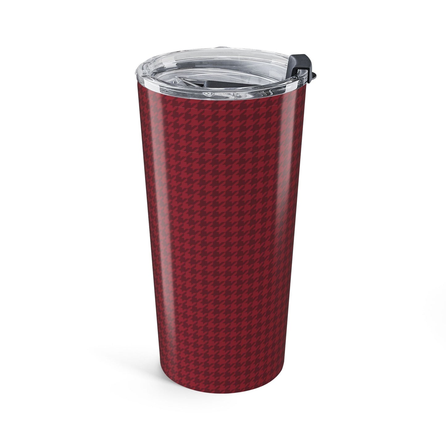 Tumbler | Maroon & White | Houndstooth