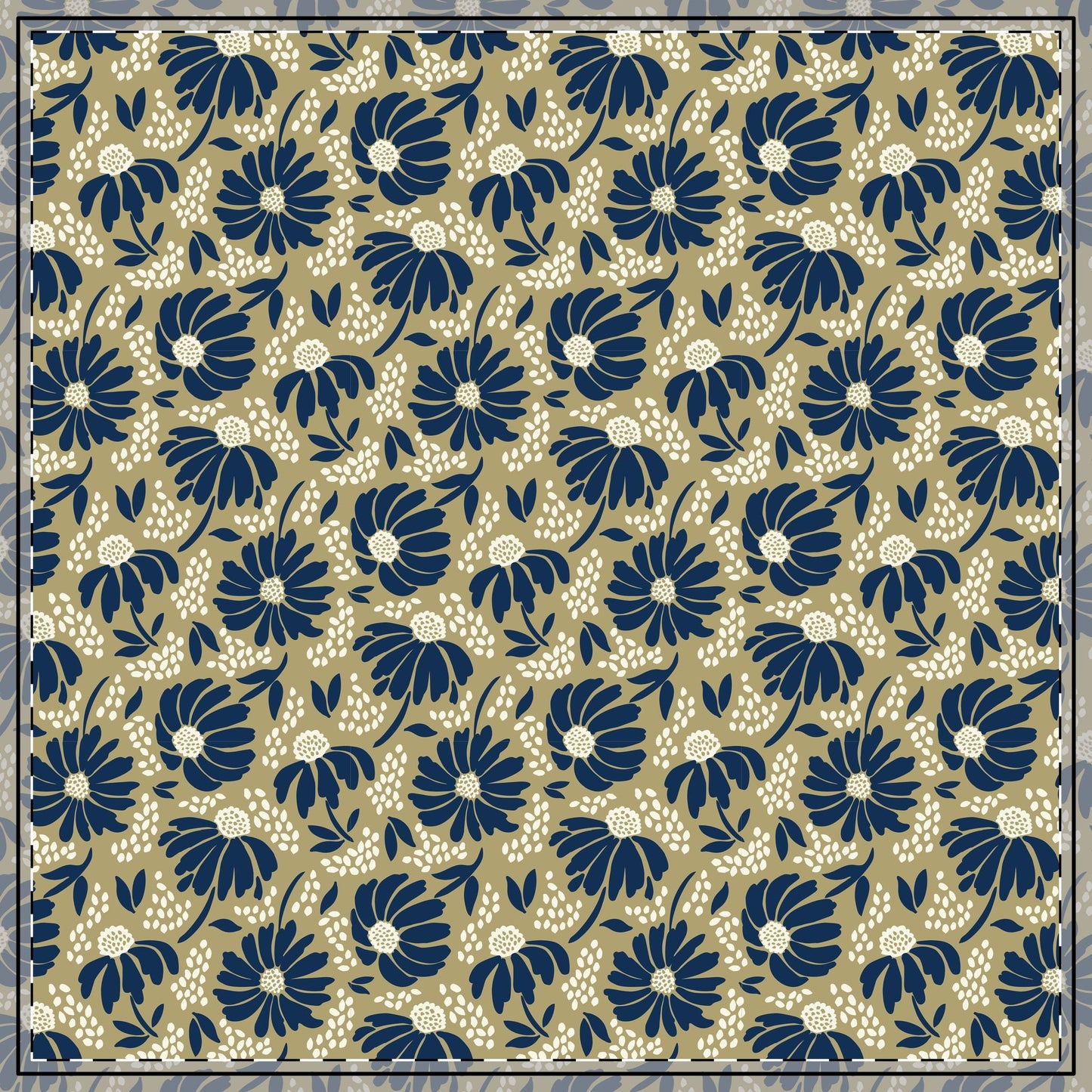 Tablecloth | Blue & Gold | Bellis
