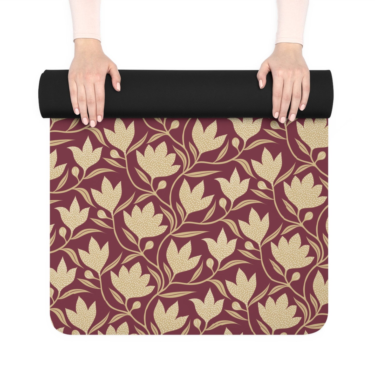 Yoga Mat | Maroon & Gold | Magnolia