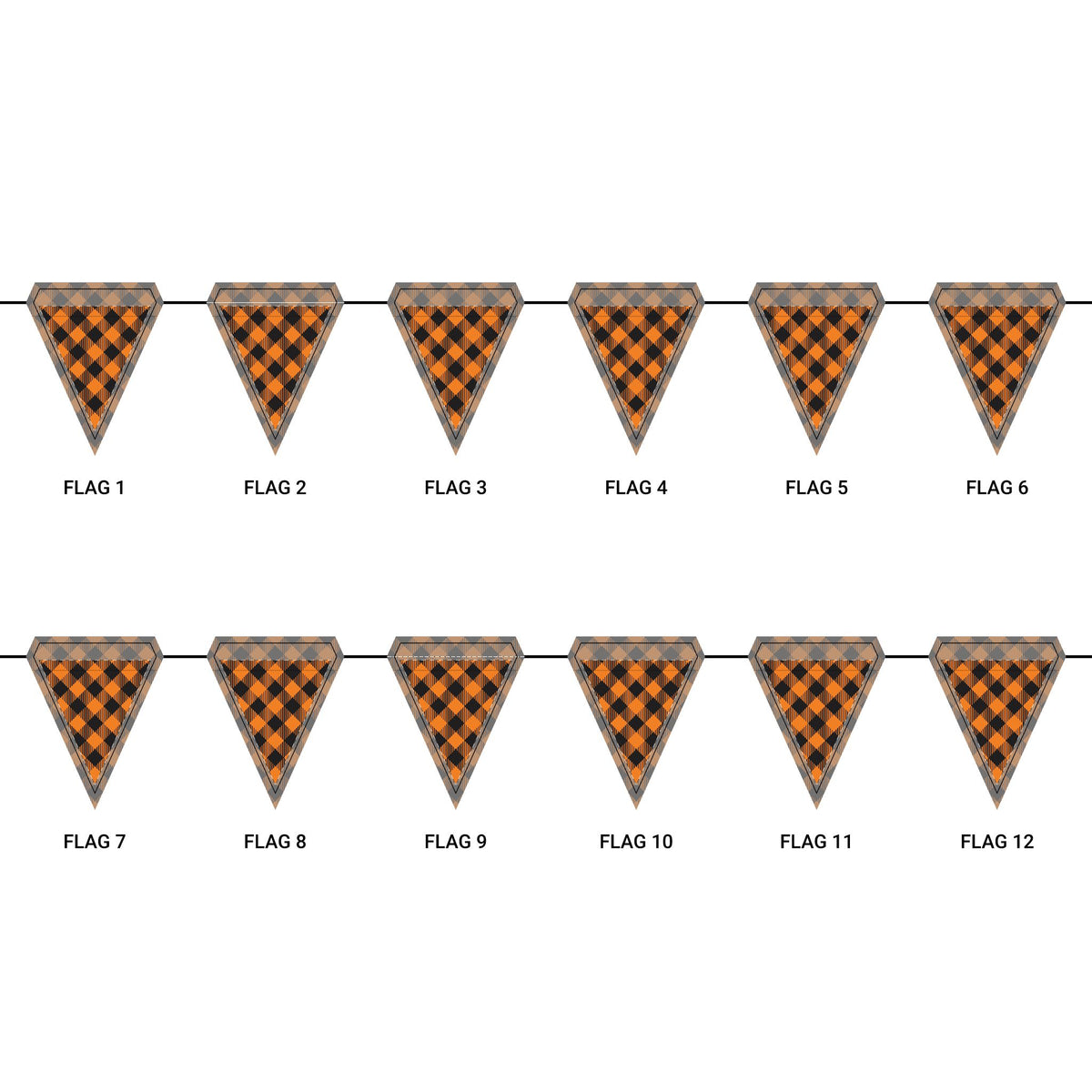 Flag Garland | Princeton, New Jersey | Gingham