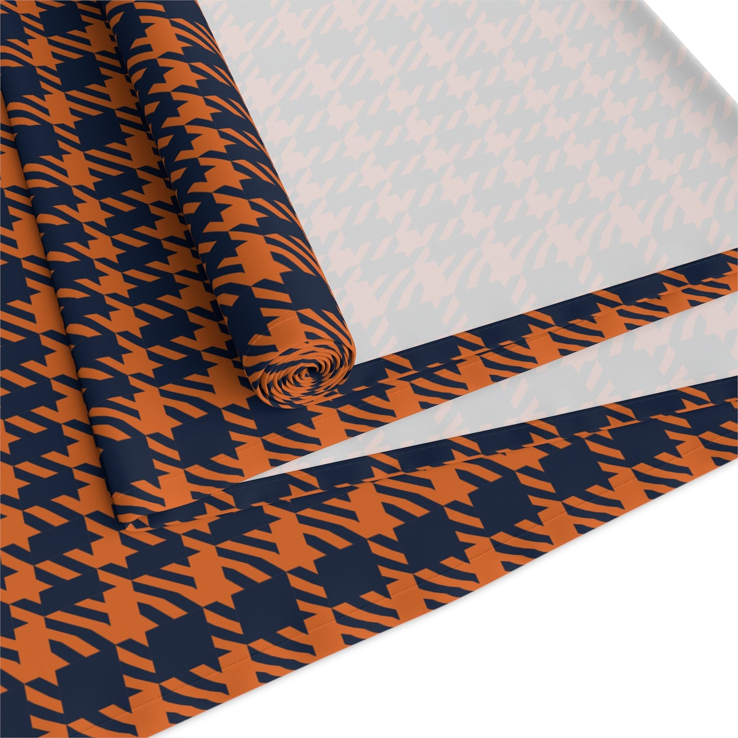 Table Runner | Orange & Blue | Tweed