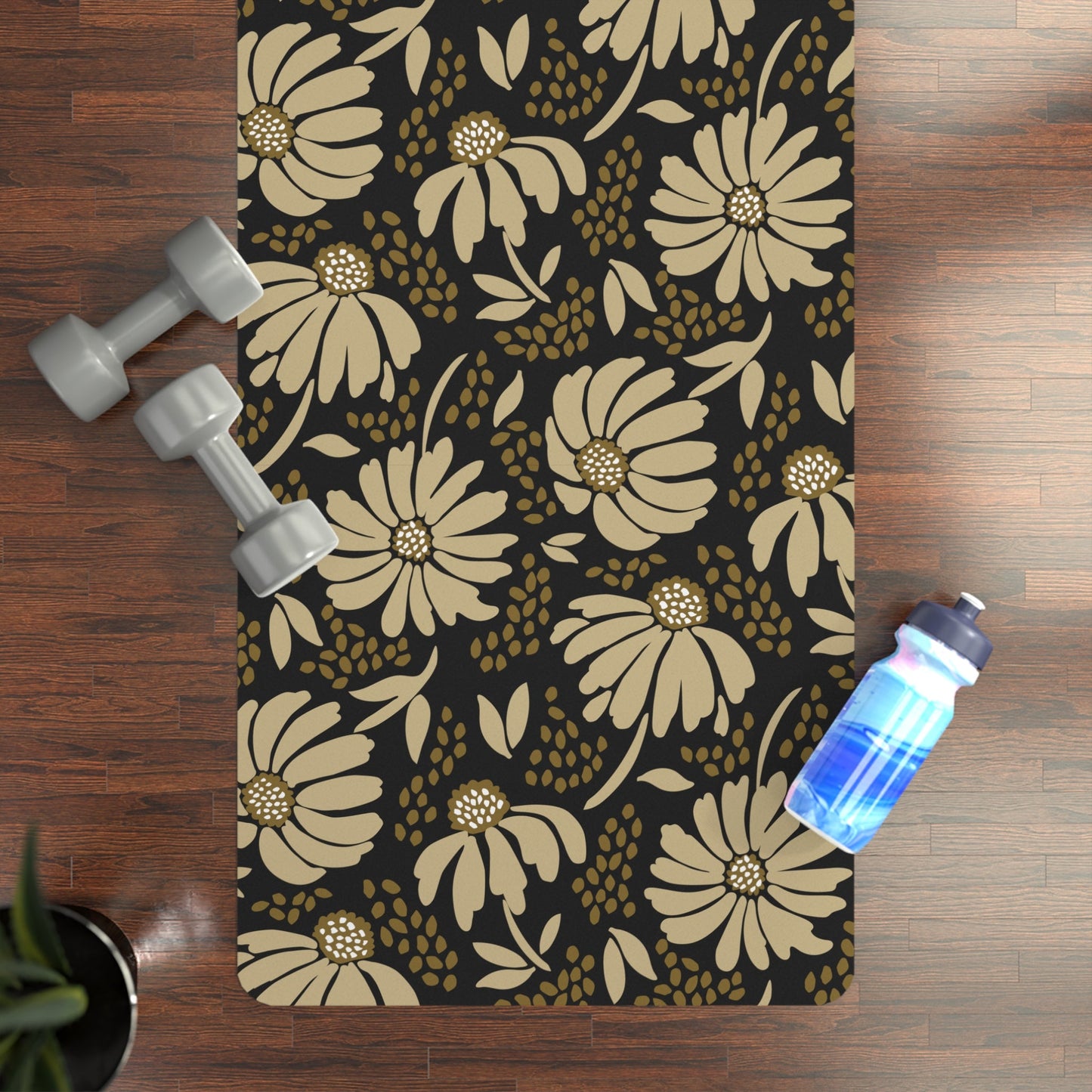 Yoga Mat | Black & Gold | Bellis