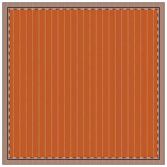 Napkins | Dark Orange & White | Pinstripe