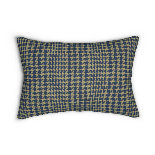 Pillow | Blue & Gold | Tweed