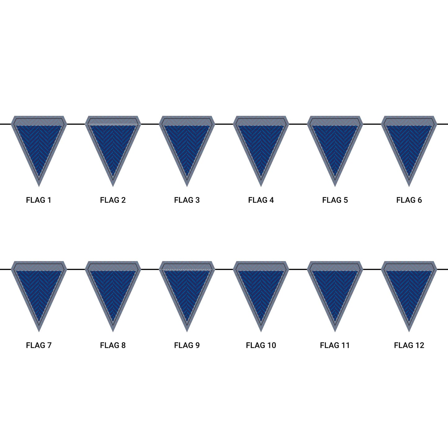 Flag Garland | Durham, North Carolina | Herringbone