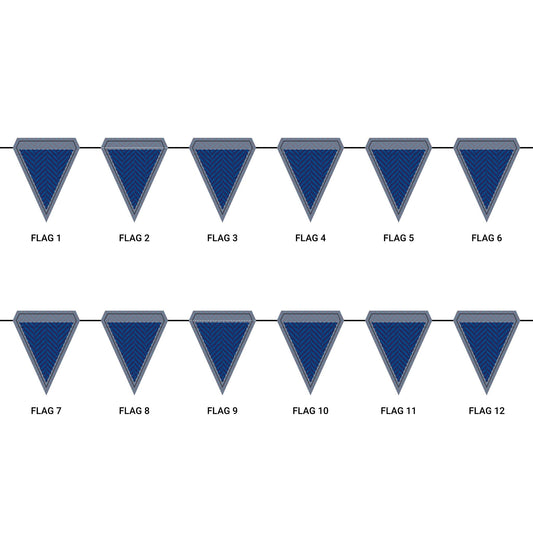 Flag Garland | Durham, North Carolina | Herringbone