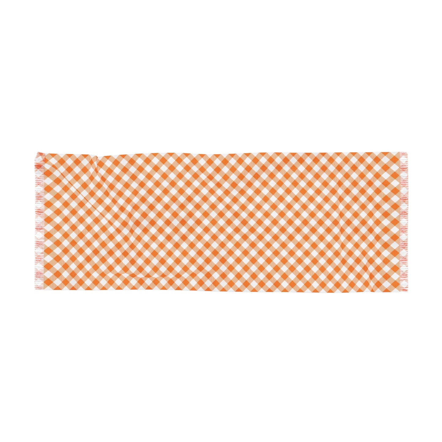 Scarf | Orange & White | Gingham