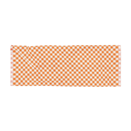 Scarf | Orange & White | Gingham