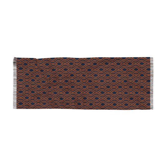 Scarf | Orange & Blue | Ogee
