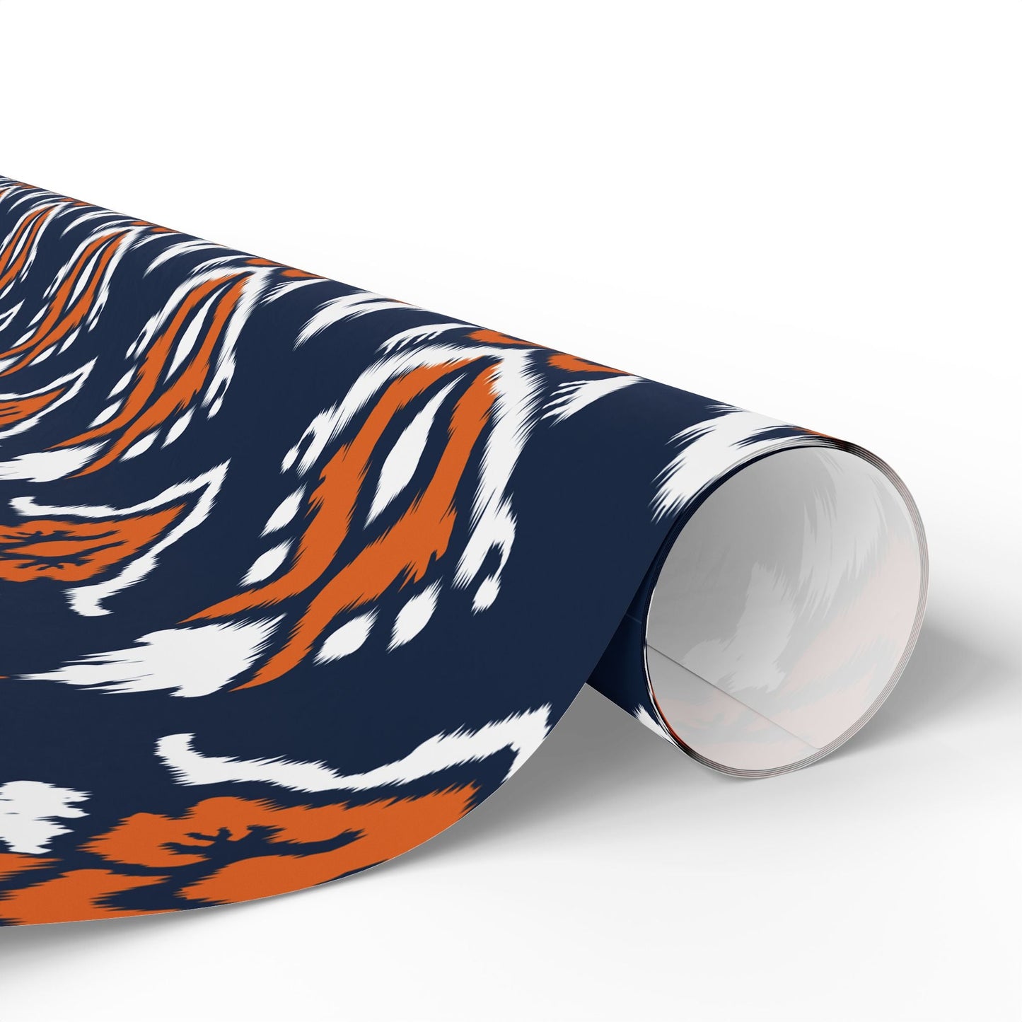Gift Wrap | Orange & Blue | Ikat