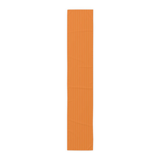 Table Runner | Orange & White | Pinstripe