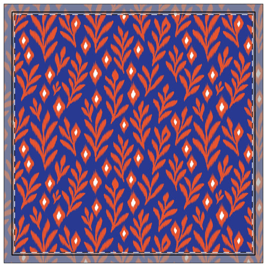 Napkins | Bright Blue & Orange | Laurel