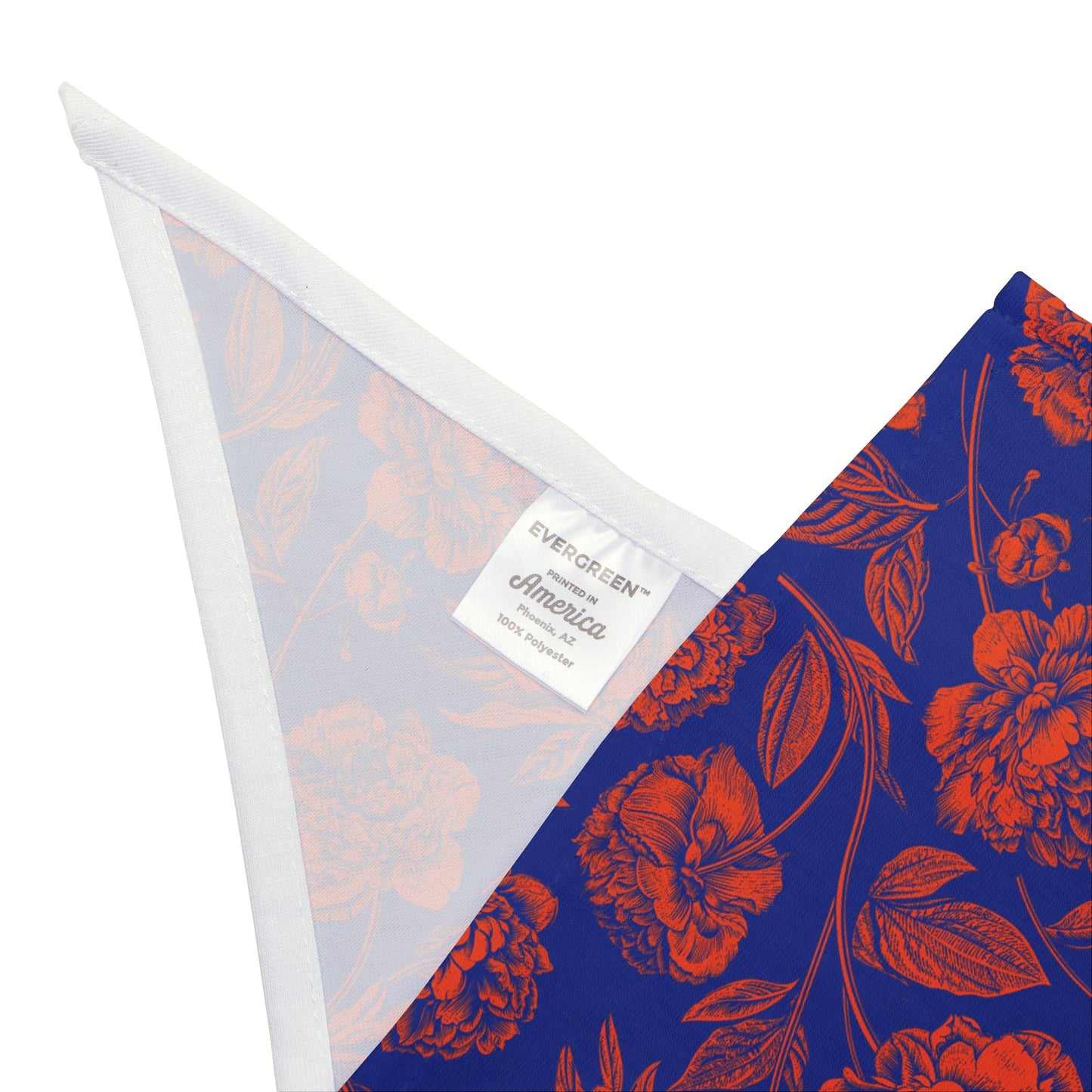 Pet Bandana | Bright Blue & Orange | Peony