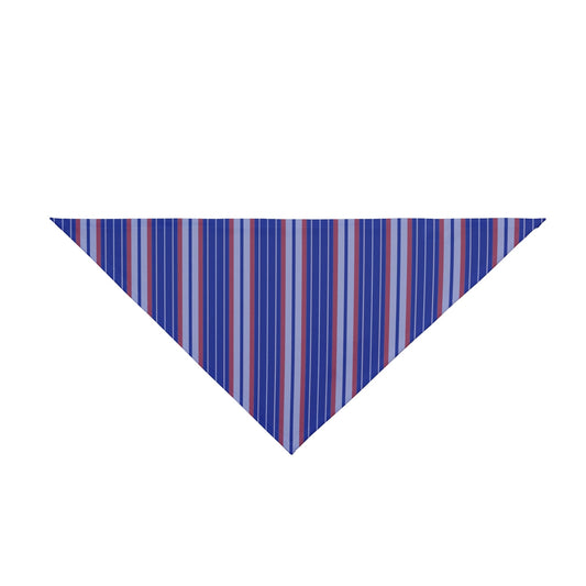 Pet Bandana | Bright Blue & Orange | Stripe
