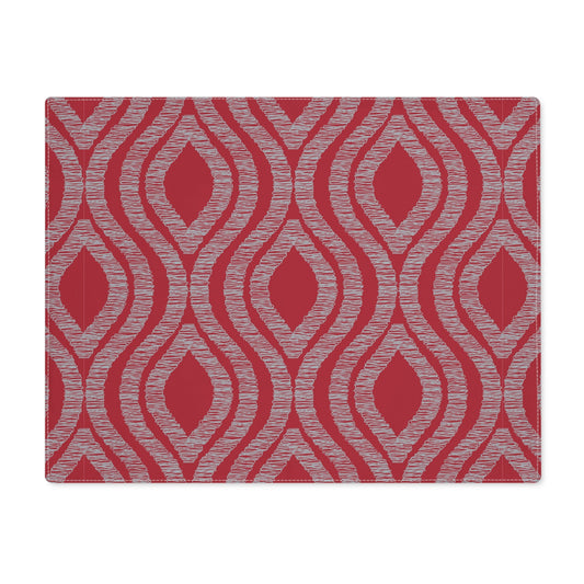 Placemat | Red & Gray | Ogee