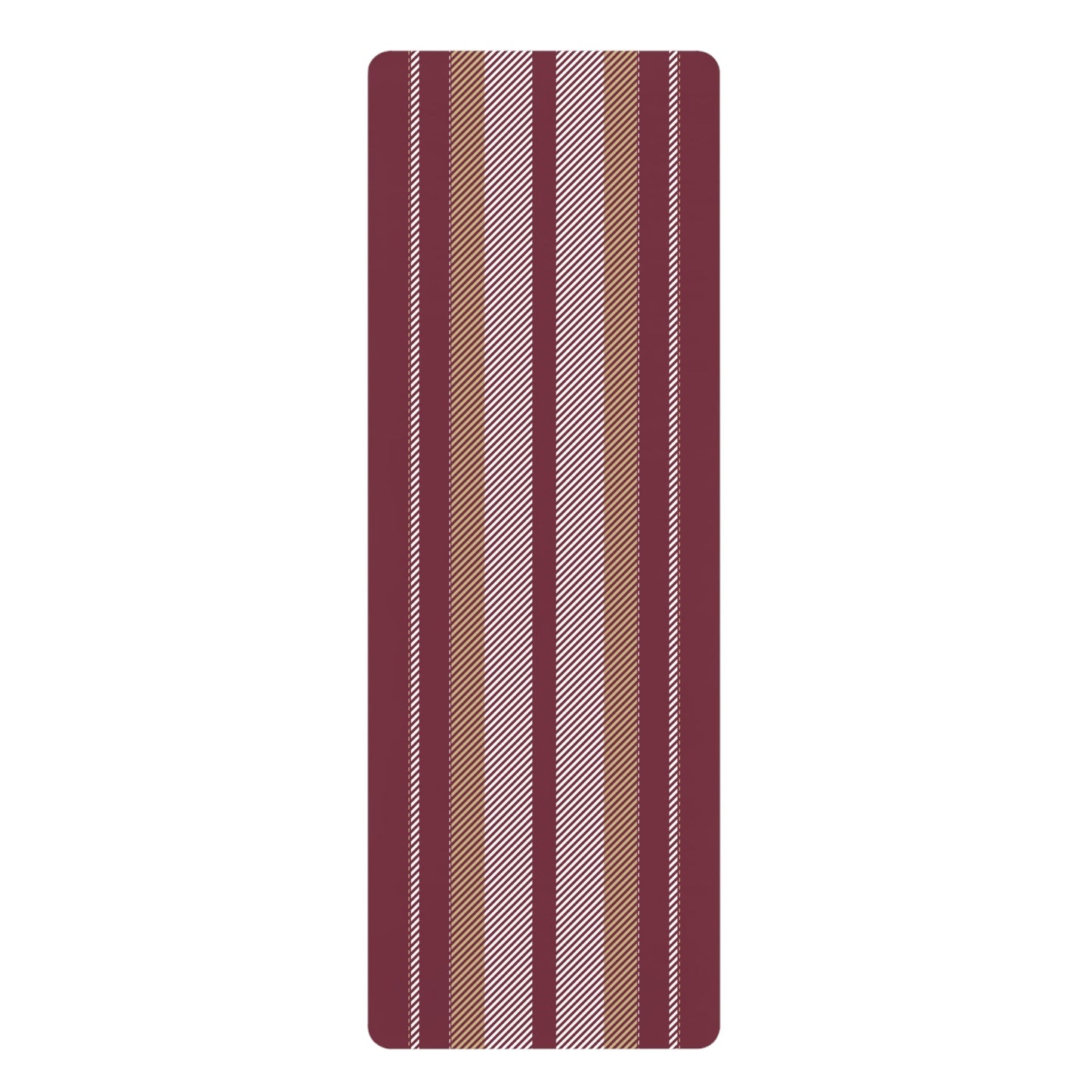 Yoga Mat | Maroon & Gold | Stripe