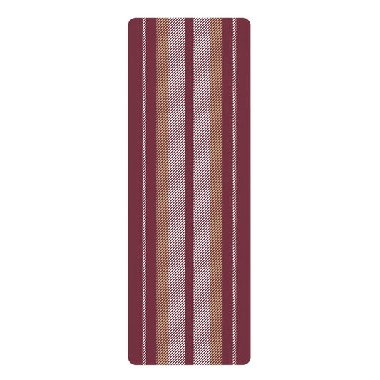 Yoga Mat | Maroon & Gold | Stripe