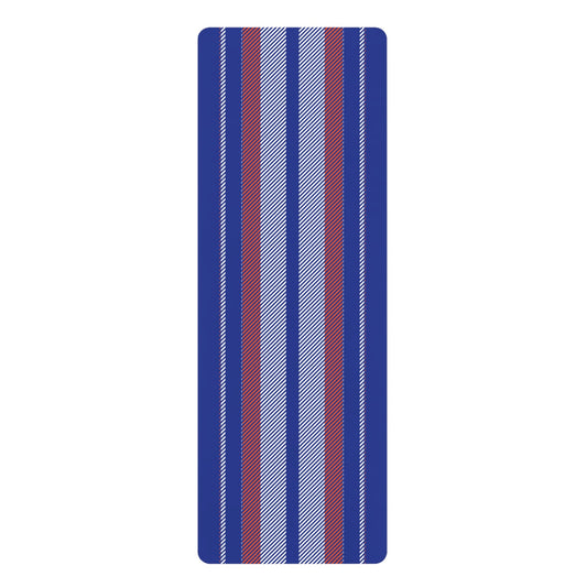 Yoga Mat | Bright Blue & Orange | Stripe