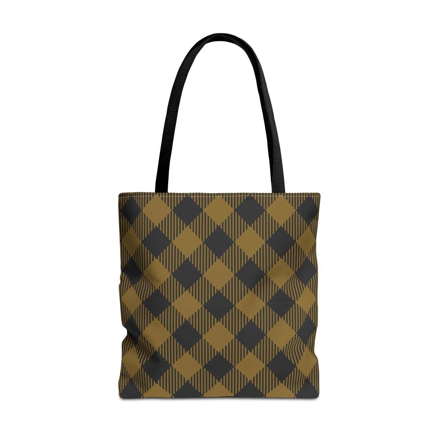 Tote Bag | Black & Gold | Gingham