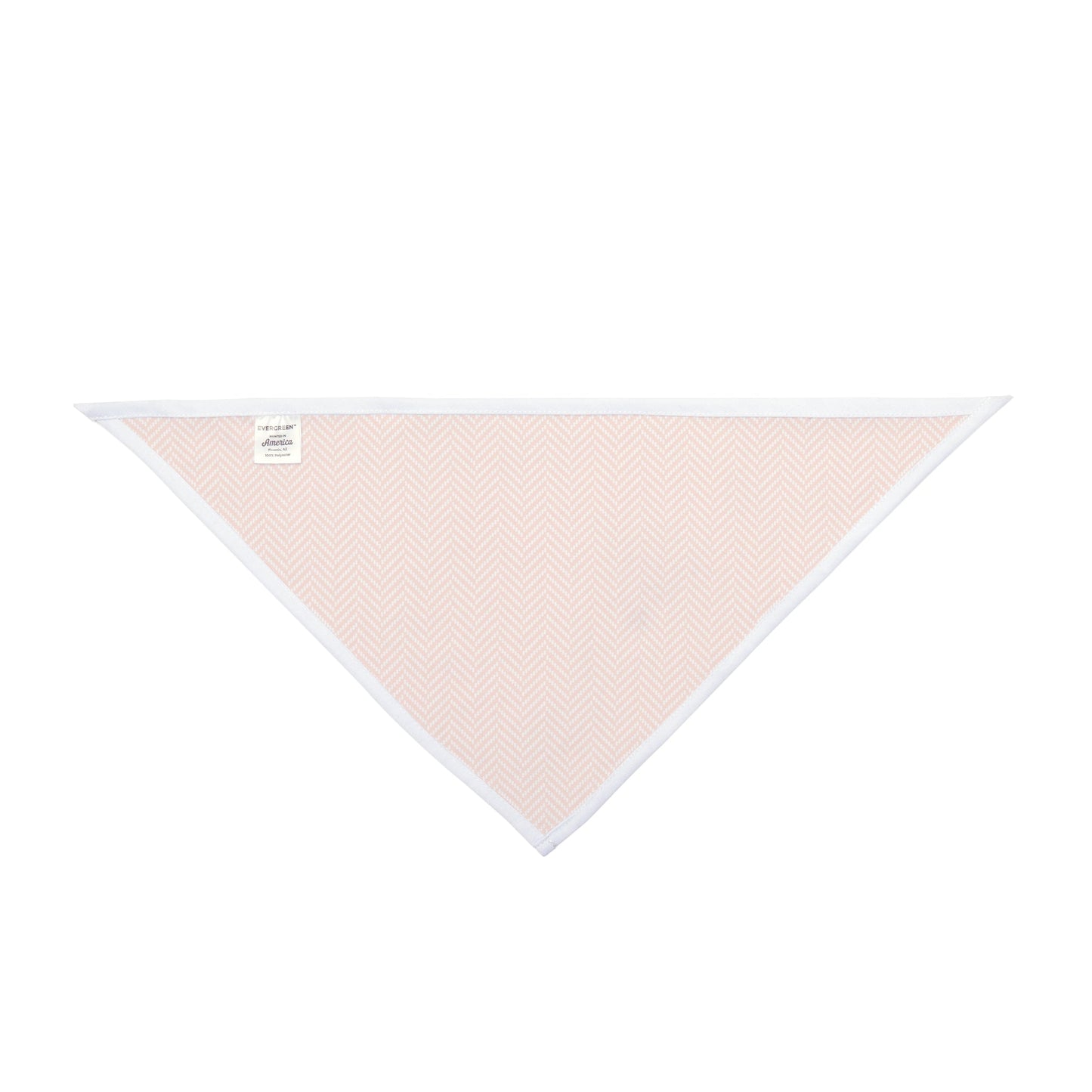 Pet Bandana | Orange & White | Herringbone