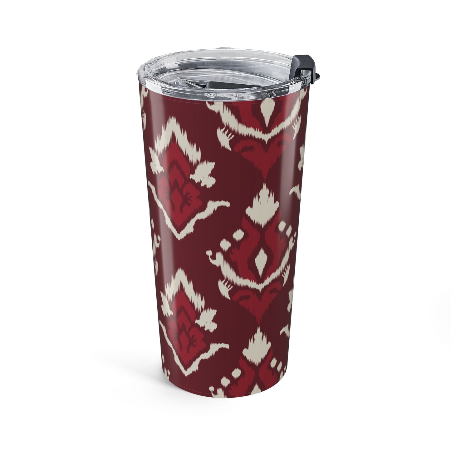 Tumbler | Maroon & White | Ikat