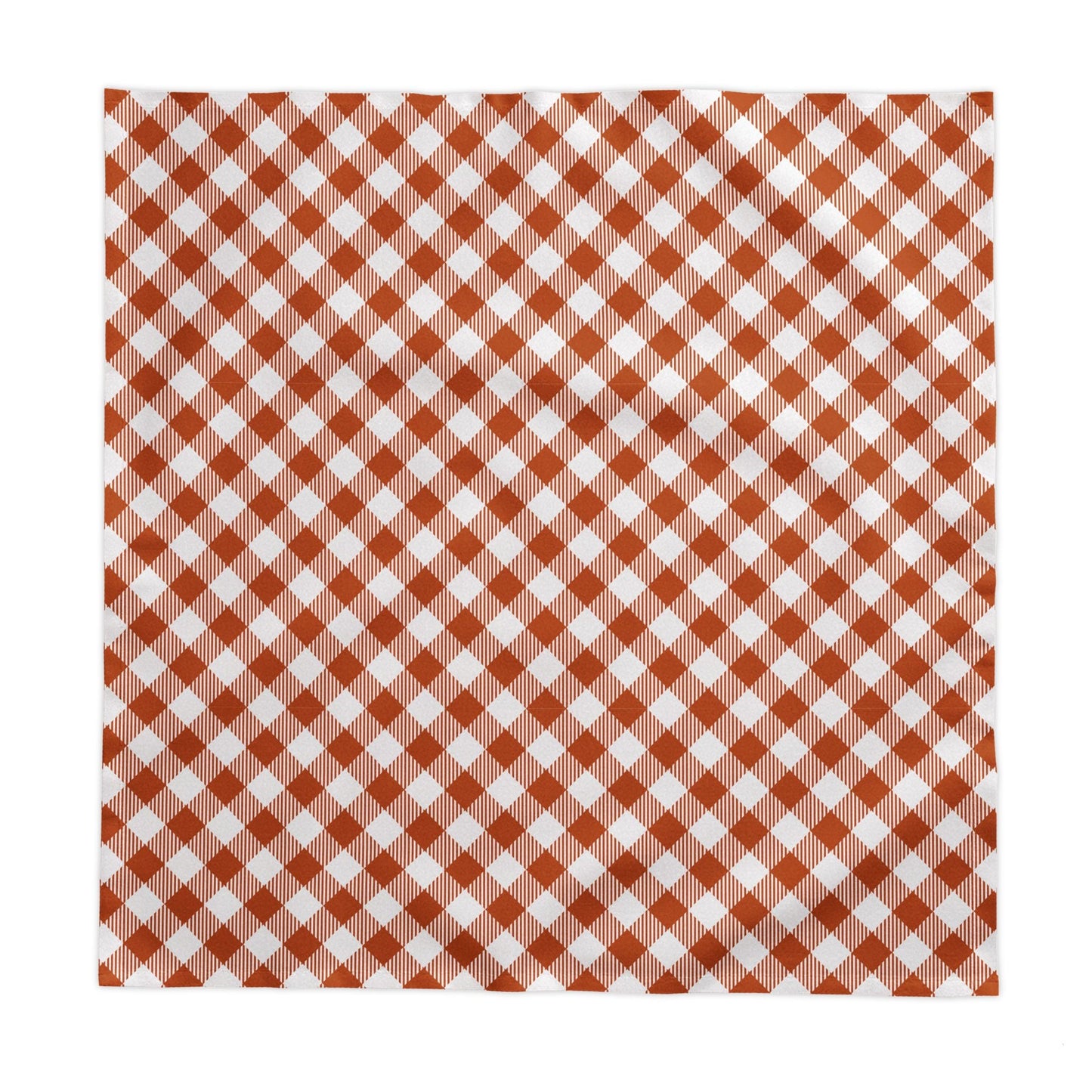 Tablecloth | Dark Orange & White | Gingham