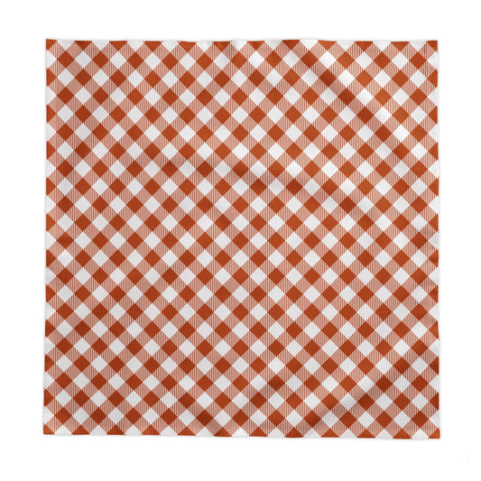 Tablecloth | Dark Orange & White | Gingham