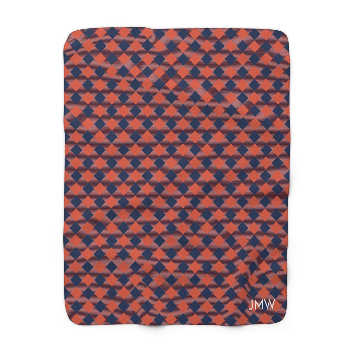 Sherpa Fleece Blanket- Personalized | Charlottesville, Virginia | Gingham
