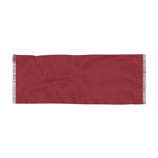 Scarf | Maroon & White | Pinstripe