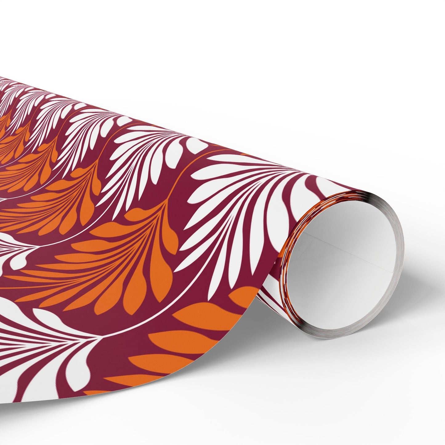 Gift Wrap | Maroon & Orange | Deco
