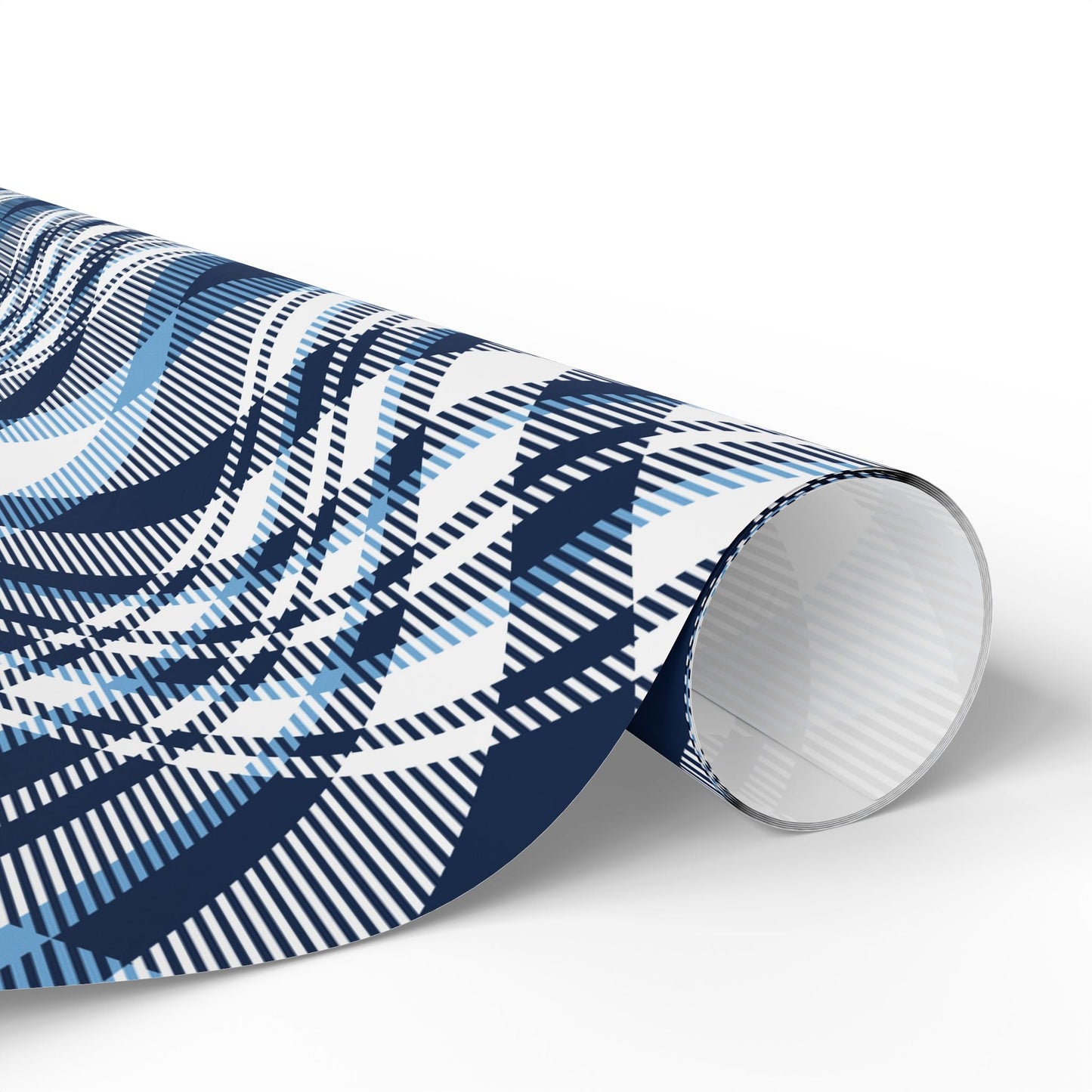 Gift Wrap | Light Blue & White | Tartan
