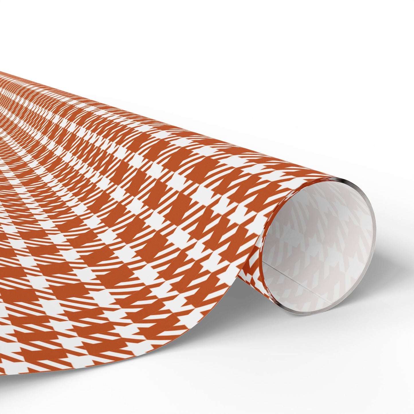 Gift Wrap | Dark Orange & White | Tweed