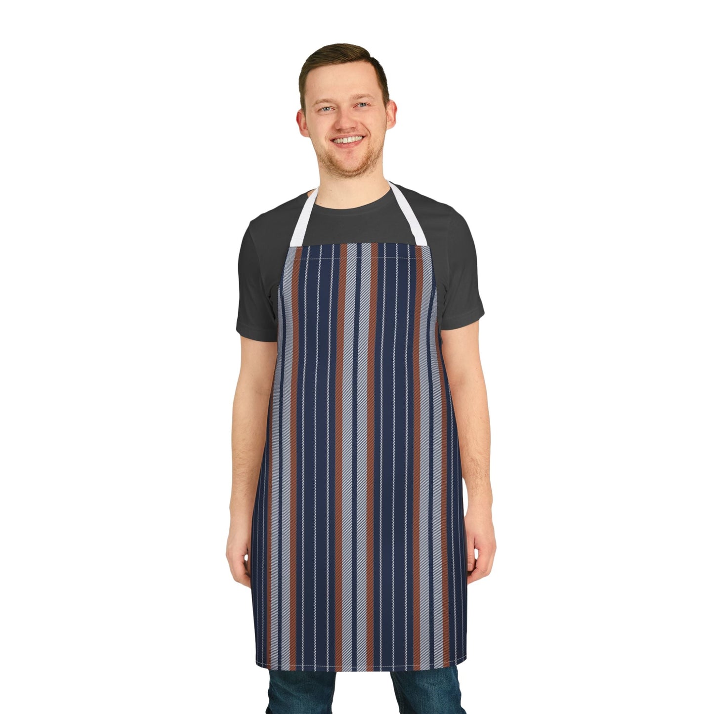 Apron | Orange & Blue | Stripe