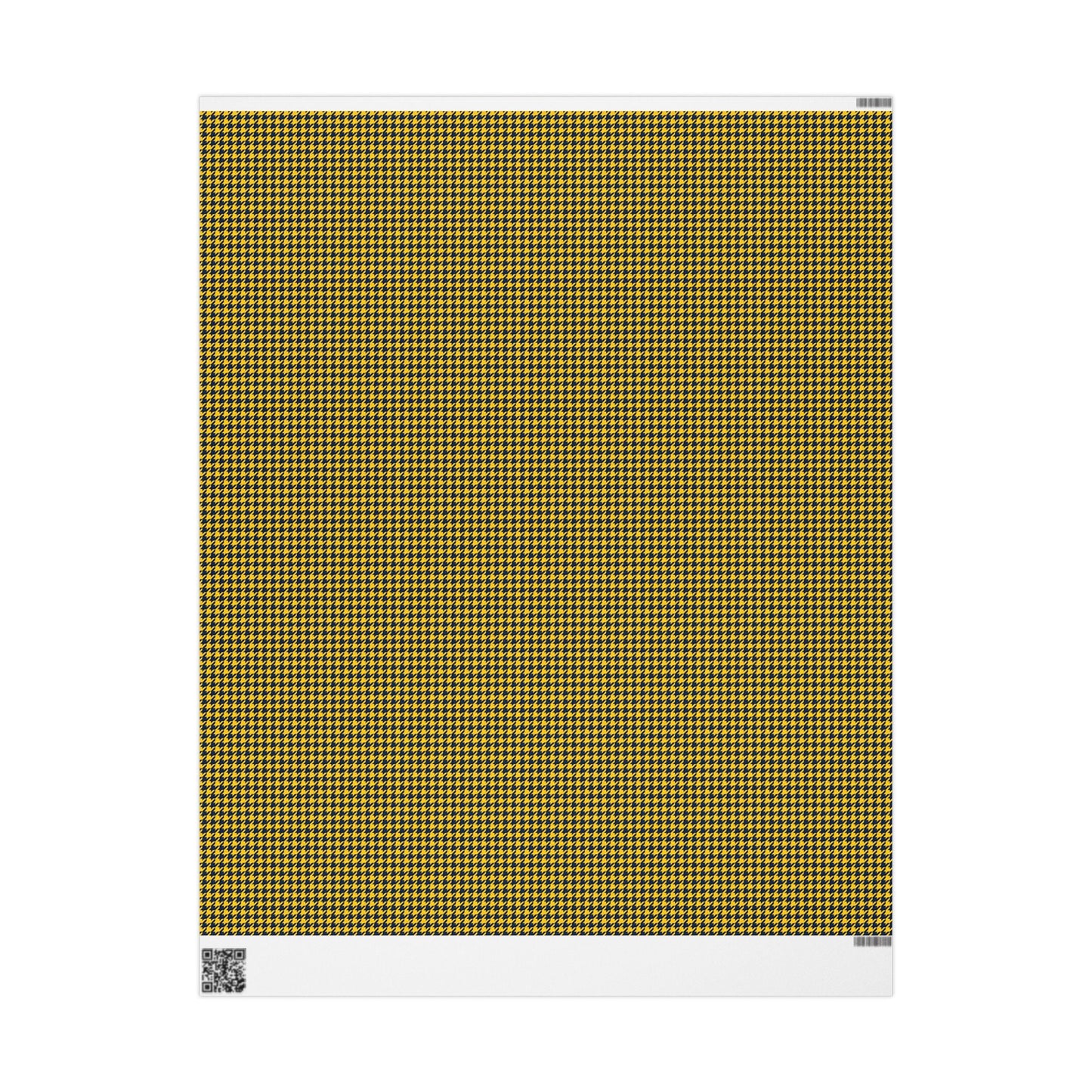Gift Wrap | Yellow & Blue | Houndstooth