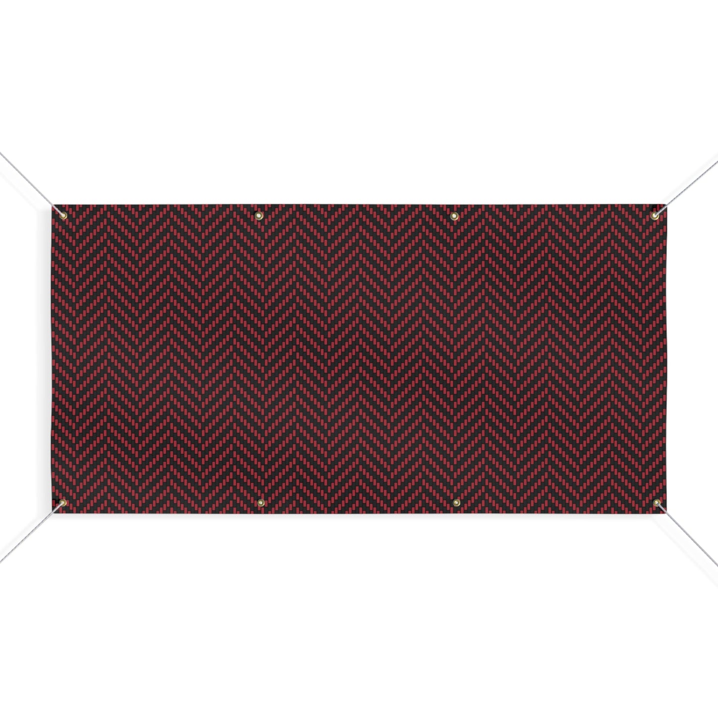Banner | Red & Black | Herringbone