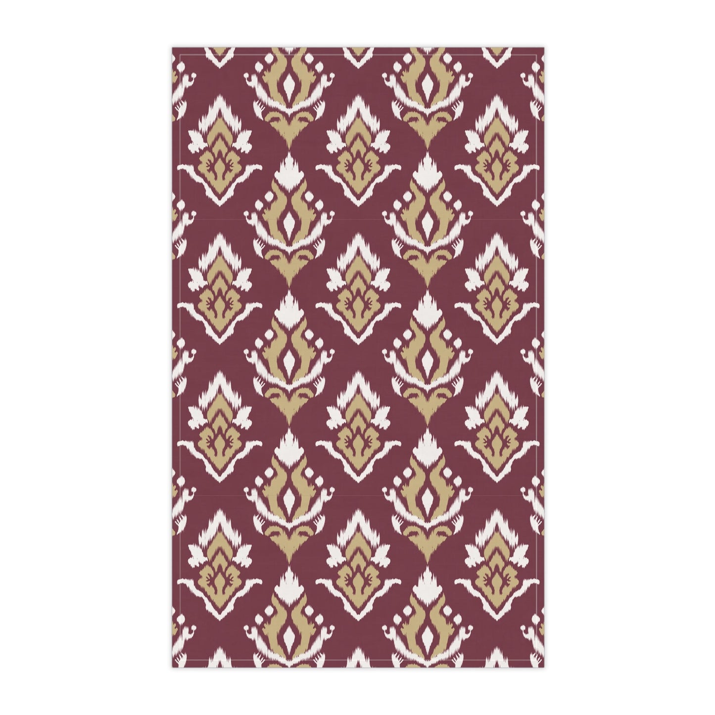 Tea Towels | Maroon & Gold | Ikat