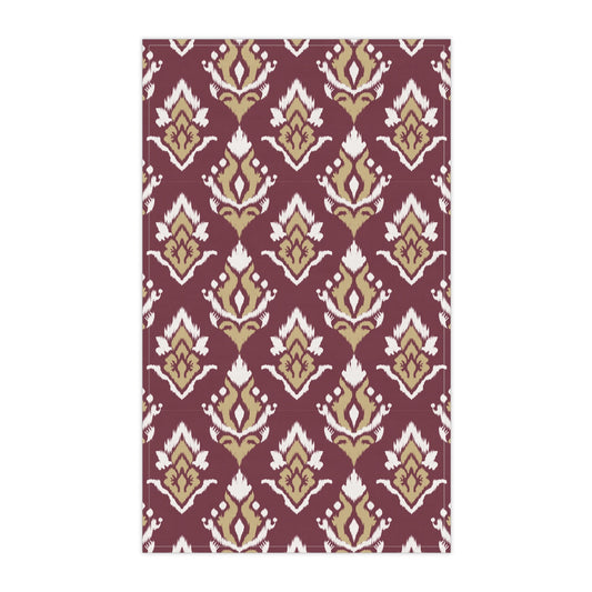 Tea Towels | Maroon & Gold | Ikat