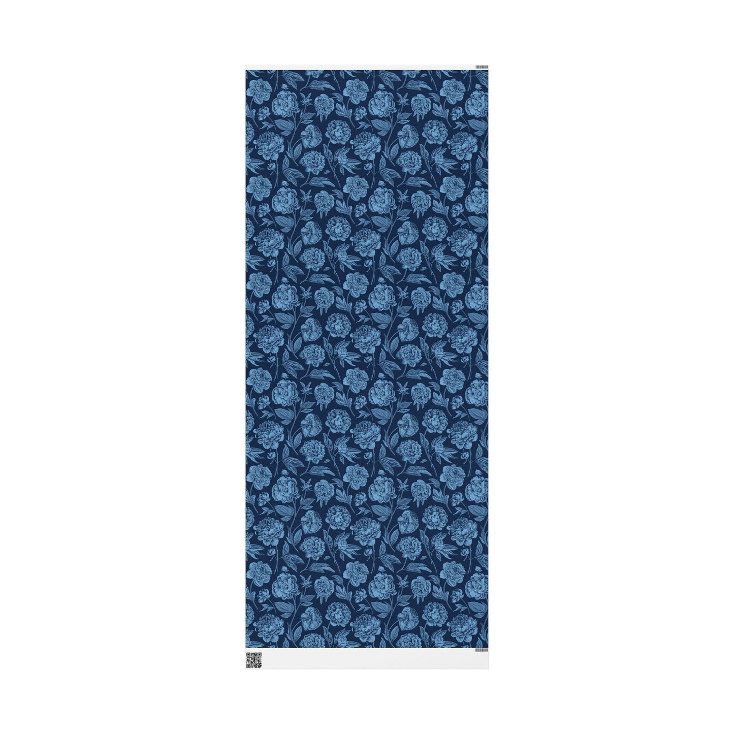 Gift Wrap | Light Blue & White | Peony