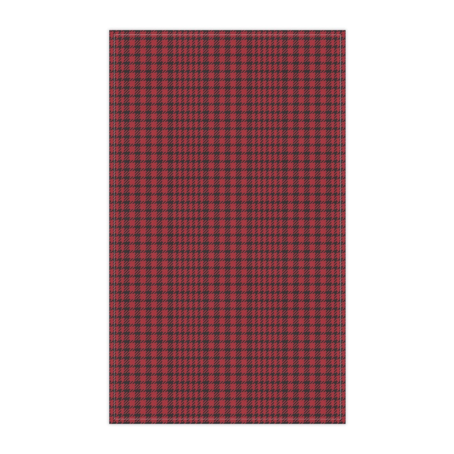 Tea Towels | Red & Black | Tweed