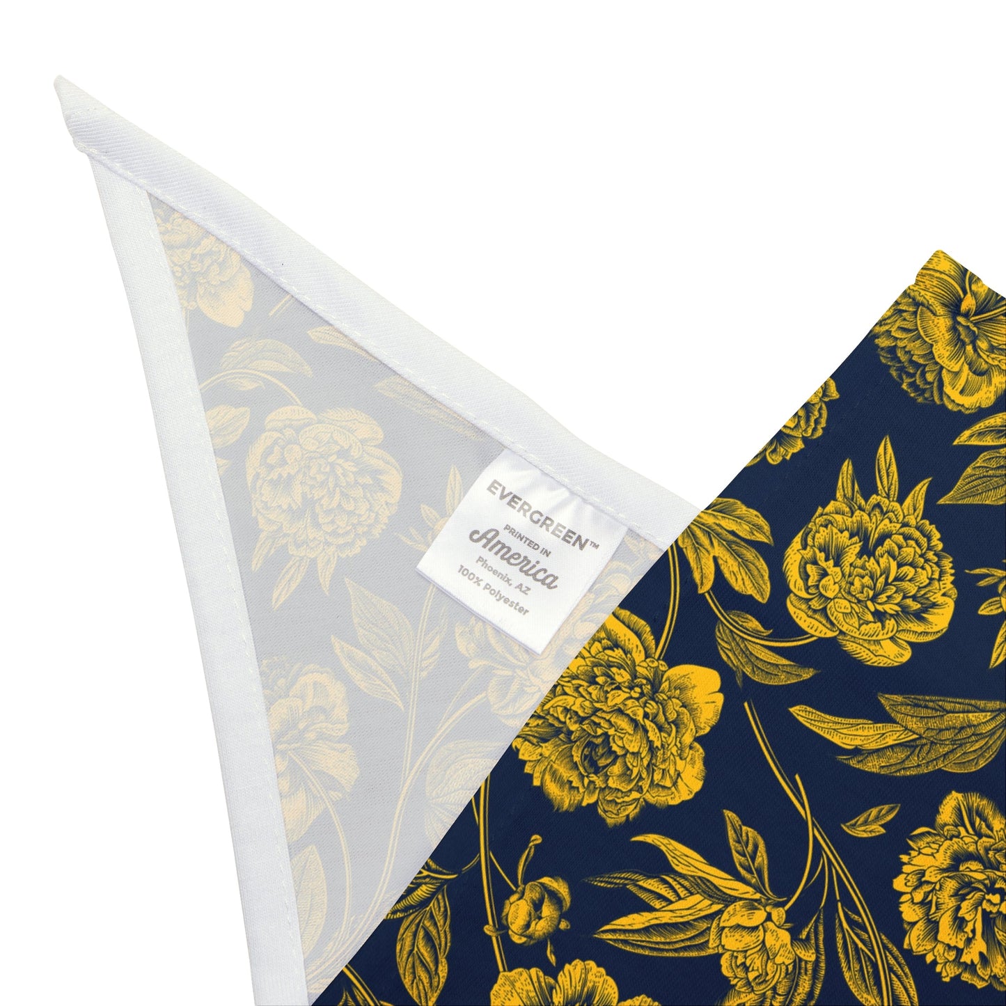 Pet Bandana | Yellow & Blue | Peony
