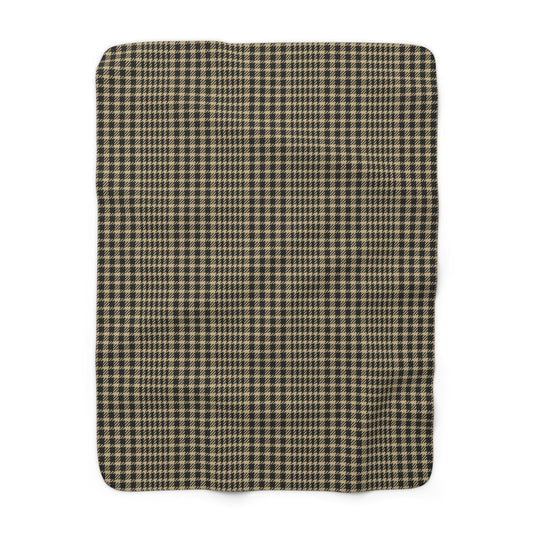 Sherpa Blanket | Black & Gold | Tweed