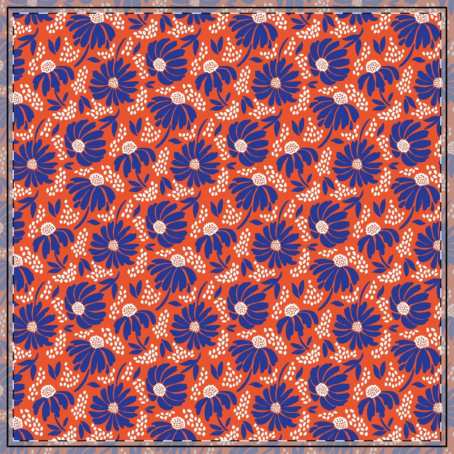 Tablecloth | Bright Blue & Orange | Bellis